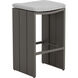 Verin 30.5 inch Warm Grey / Gracebay Light Grey Outdoor Barstool